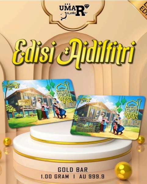 GOLD BAR 1.00 GRAM | AU 999.9 (EDISI AIDILFITRI)